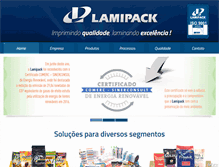 Tablet Screenshot of lamipack.com.br